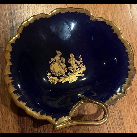 Limoge courting couple trinket dish tray vintage - Picture 2 of 6